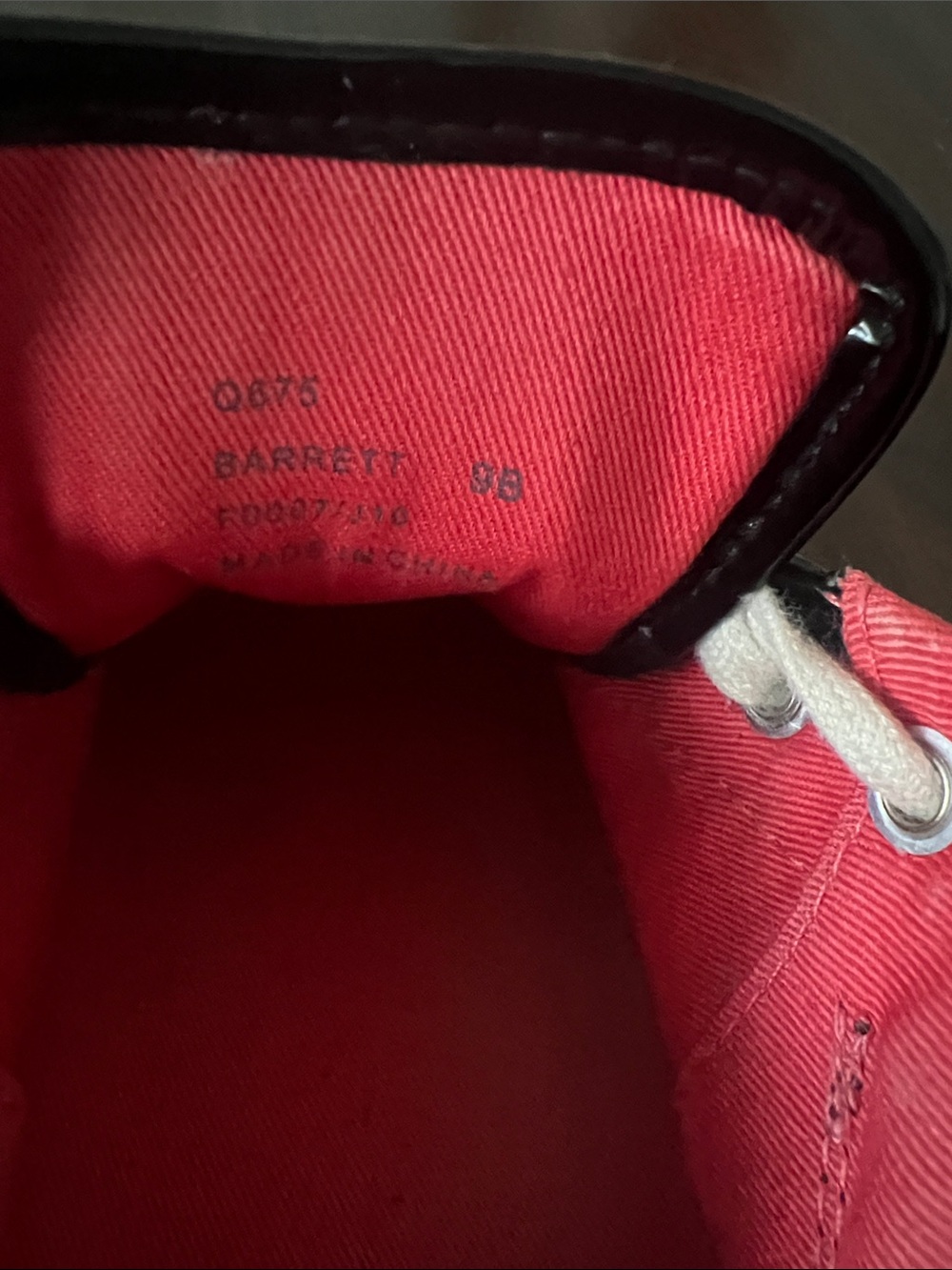 Coach Plaid Sneakers with Pink Lining and White Toe Caps - Picture 8 of 8